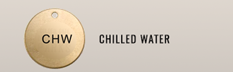industrial valve tags - Chilled Water
