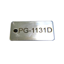 View: Custom Laser Engraving - Stainless Steel Tag Laser Engraved