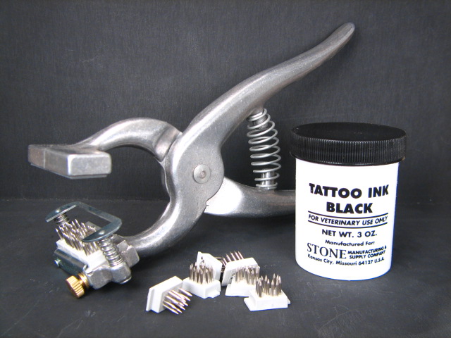 Stone Pet Livestock Tattoo 3/8" Letter O 