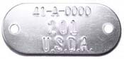 View: Oblong #113 USDA Brass